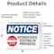 Signmission Hydrostatic Testing In Progress Sign With Symbol, 5 in W x Rectangle, Vinyl Decal OS-2PACK-NS-D-35-L-13591 - alternate 3